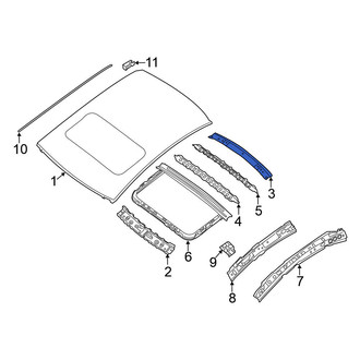 Nissan OE - Rear Roof Header Panel