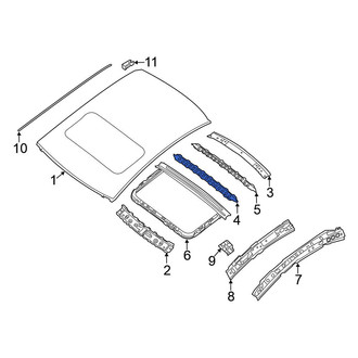 Nissan OE - Rear Roof Bow