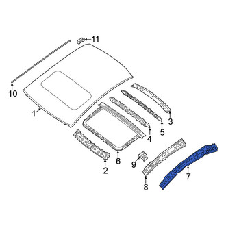 Nissan OE - Left Outer Roof Side Rail Reinforcement