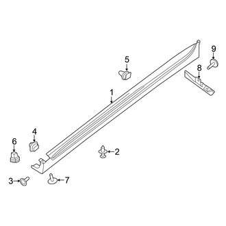 Nissan OE - Pillars, Rocker & Floor - Exterior Trim (Sedan)
