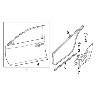 Nissan OE - Front Door - Door & Components (Sedan)