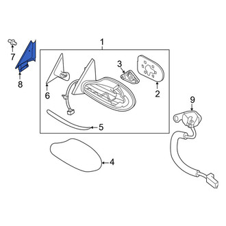 Nissan OE - Front Left Door Mirror Trim Ring