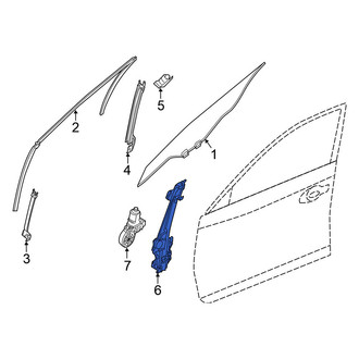 Nissan OE - Front Left Window Regulator