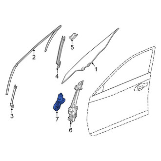 Nissan OE - Front Left Window Motor