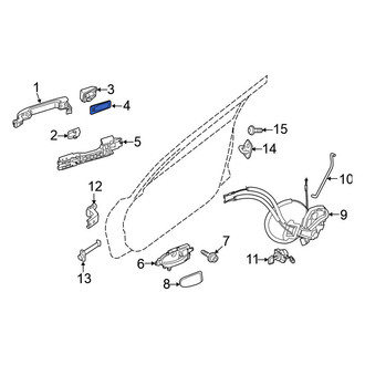 Nissan OE - Front Exterior Door Handle Cover Gasket