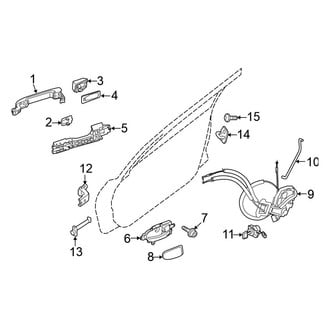 Nissan OE - Front Door - Lock & Hardware (Sedan)