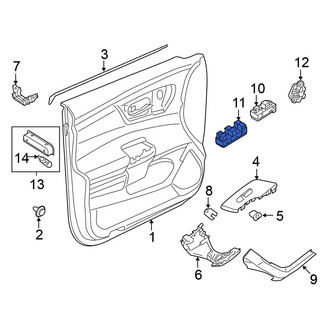Nissan OE - Front Left Door Window Switch