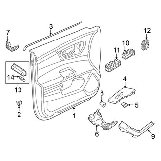 Nissan OE - Front Door - Interior Trim