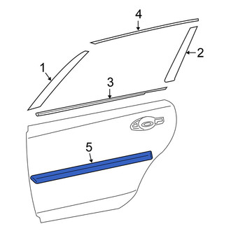 Nissan OE - Front Left Door Molding