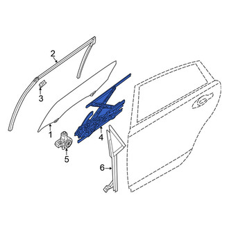 Nissan OE - Rear Left Window Regulator