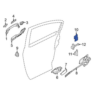Nissan OE - Rear Left Upper Door Hinge