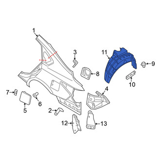 Nissan OE - Rear Left Quarter Panel Splash Shield