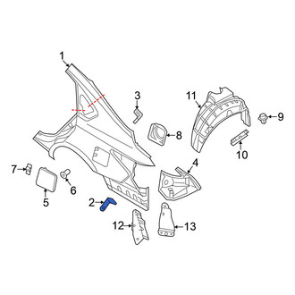 Nissan OE - Left Quarter Panel Bracket