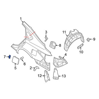 Nissan OE - Rear Left Fuel Door Spring