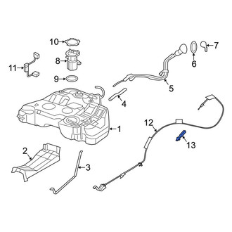 Nissan OE - Rear Fuel Door Latch