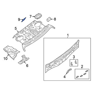 Nissan OE - Front Package Tray Insulator