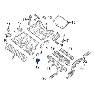 Nissan OE - Rear Left Trunk Floor Access Cover