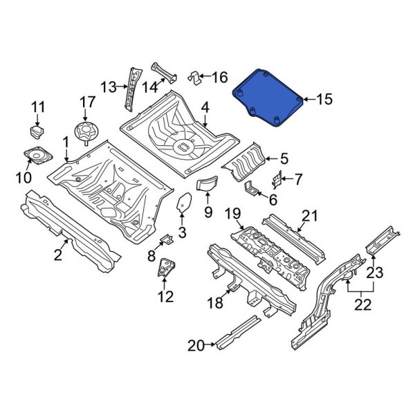 Spare Tire Compartment Cover