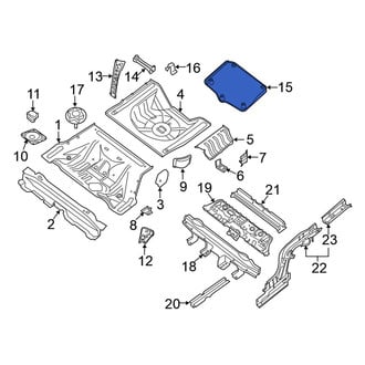 Nissan OE - Rear Spare Tire Compartment Cover