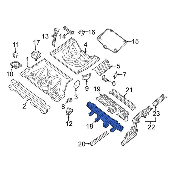 Floor Pan Crossmember