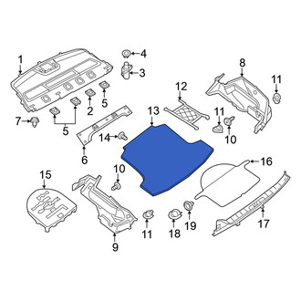 Nissan OE - Rear Trunk Mat