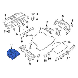 Nissan OE - Rear Trunk Floor Storage Box