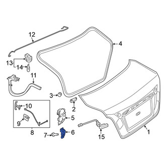 Nissan OE - Rear Deck Lid Striker