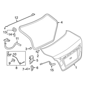 Nissan OE - Trunk Lid - Lid & Components