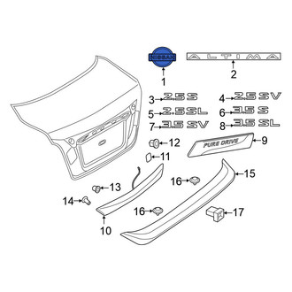 Nissan OE - Rear Deck Lid Emblem