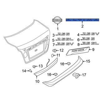 Nissan OE - Rear Deck Lid Emblem