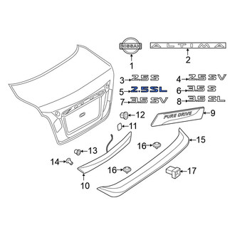Nissan OE - Rear Deck Lid Emblem