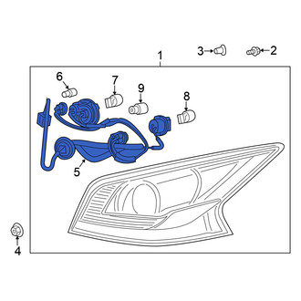 Nissan OE - Rear Tail Light Wiring Harness