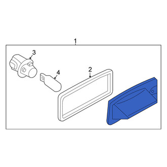 Nissan OE - Rear License Plate Light Assembly