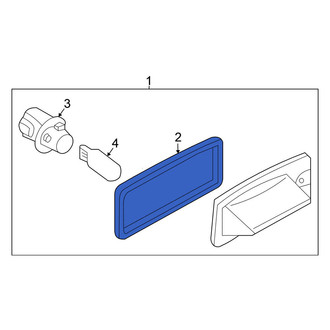 Nissan OE - License Light Assembly Gasket