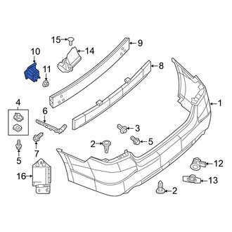 Nissan OE - Rear Right Bumper Impact Bar Bracket