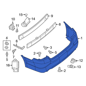 Nissan OE - Rear Bumper Cover