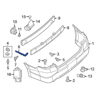 Nissan OE - Rear Left Bumper Cover Bracket