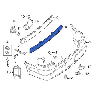 Nissan OE - Rear Bumper Impact Absorber
