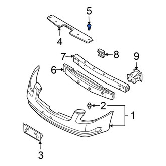 Nissan OE - Radiator Support Access Cover Clip