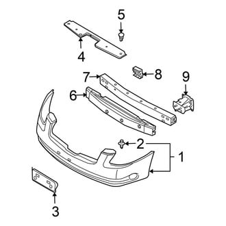 Nissan OE - Front Bumper - Bumper & Components
