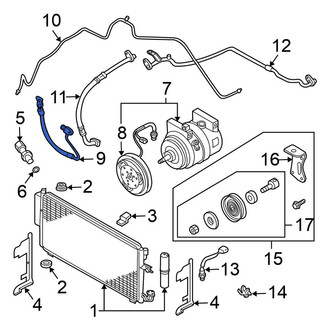 Nissan OE - A/C Refrigerant Discharge Hose