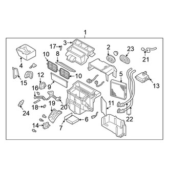 Nissan OE - Air Conditioner & Heater - Evaporator & Heater Components