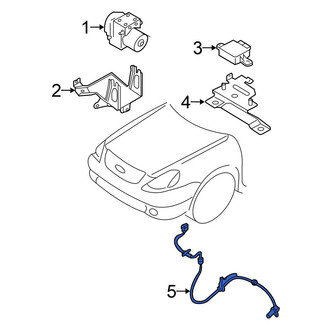 Nissan OE - Front Right ABS Wheel Speed Sensor