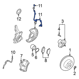 Nissan OE - Front Right ABS Wheel Speed Sensor