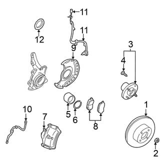 Nissan OE - Front Suspension - Brake Components (SE / SL)