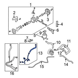 Nissan OE - Power Steering Return Hose