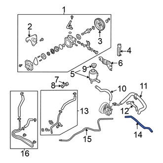 Nissan OE - Power Steering Return Hose