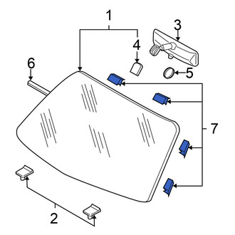Nissan OE - Windshield Molding Clip