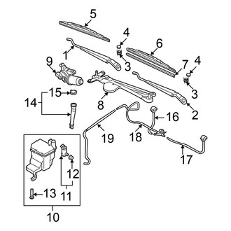 Nissan OE - Windshield - Wiper & Washer Components