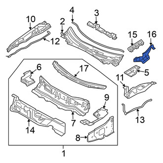 Nissan OE - Left Cowl Side Panel